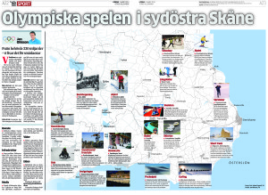 YA presenterar den sydostskånska ansökan till IOK (Ystads Allehanda 2014-03-01).